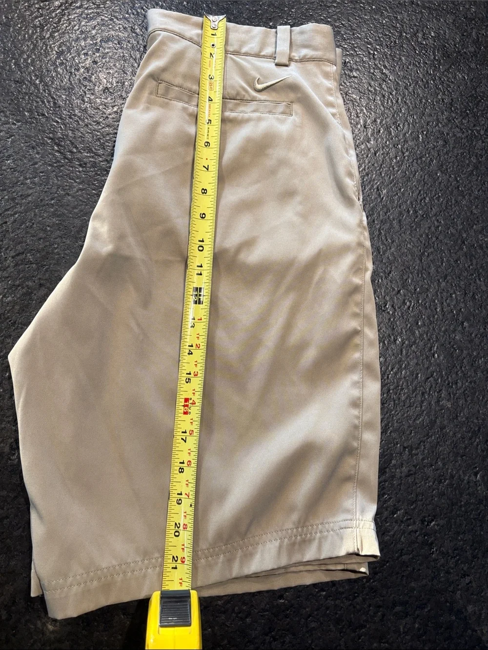 Nike Men's Flat Front Shorts in Khaki Beige